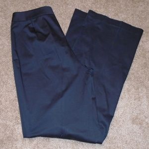 Lafayette 148 Wide-Leg Black Trouser Pants Slacks